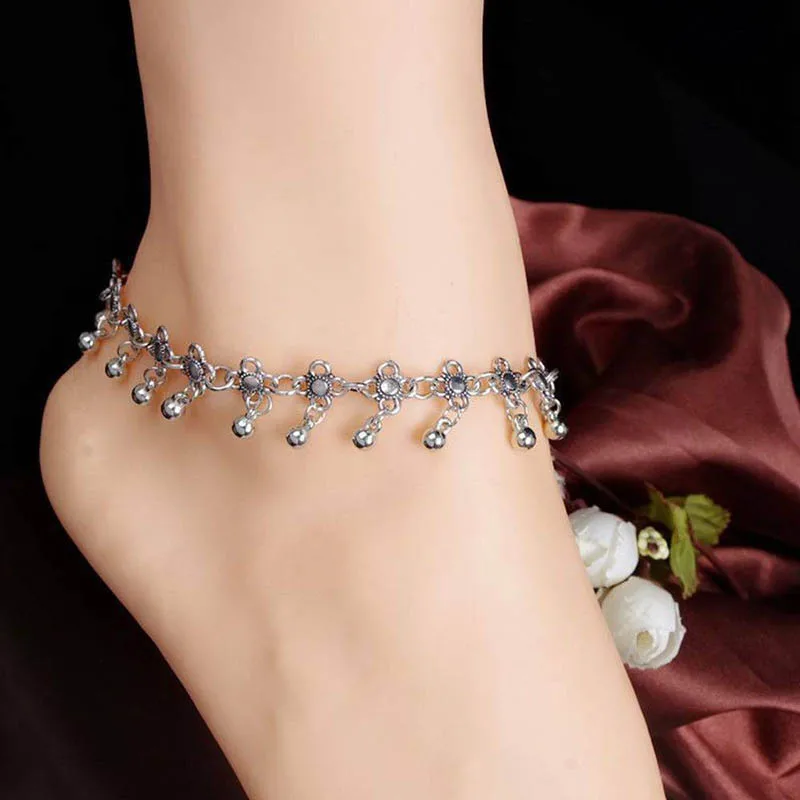 2021 HOT Fashion Style Vintage Beach Foot Anklet For Women Bohemian Female Anklets Summer Bracelet On the leg Jewelry | Украшения и