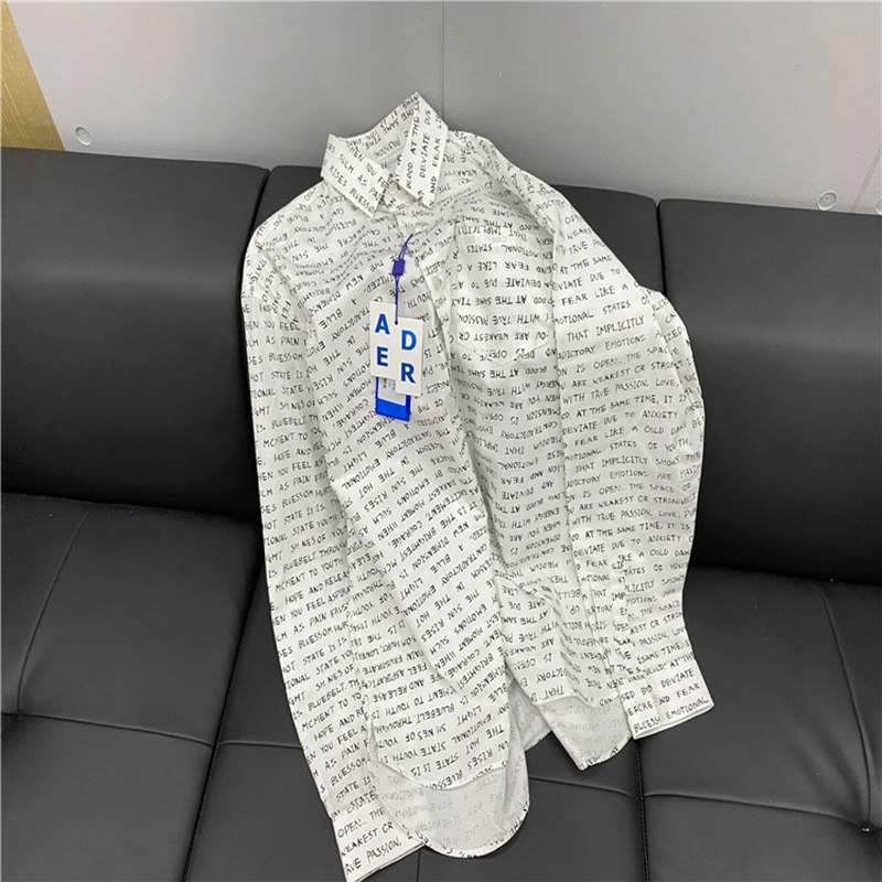 Ader Error Shirt Original Fashion Brand Full-Printed Letters Chest Pocket Short Front And Long Back Shirt
Ader Error Shirt Original Fashion Brand Full-Printed Letters Chest Pocket Short Front And Long Back Shirt