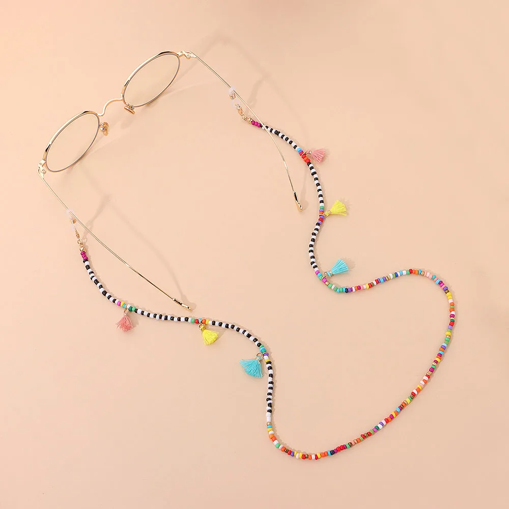 Multi-color Matte Bead Sunglasses Chain Mask Cord Holders Travel Fashion Anti-skid Hanging Glasses Chain Mask Chain Accessories
Multi-color Matte Bead Sunglasses Chain Mask Cord Holders Travel Fashion Anti-skid Hanging Glasses Chain Mask Chain Accessories
