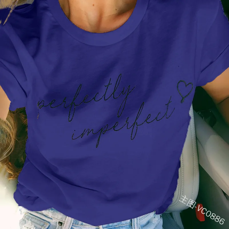 2019 spring and summer explosion female letter printing round neck short-sleeved T-shirt
2019 spring and summer explosion female letter printing round neck short-sleeved T-shirt