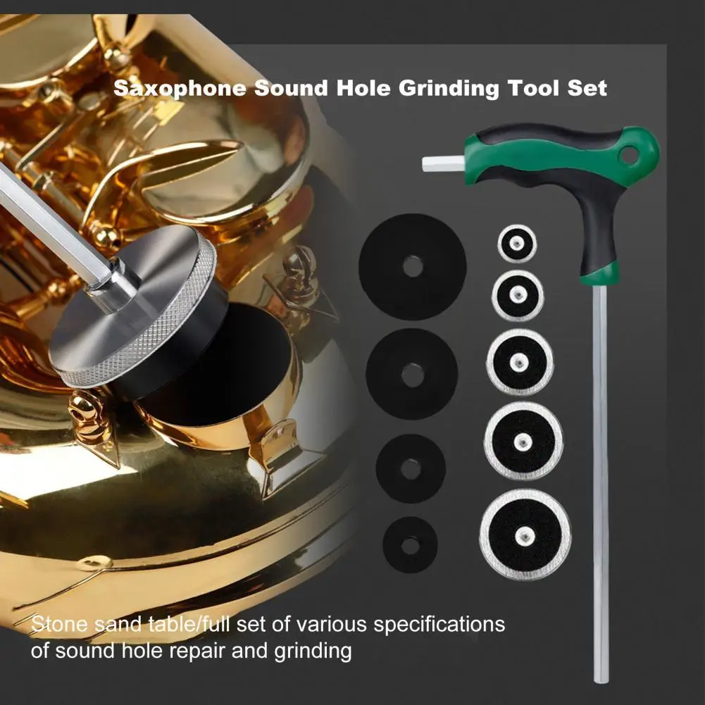 Saxophone Sound Hole Grinder Tough Sturdy Stainless Steel Stable Saxophone Dresser Repair Tool for Instrument
Saxophone Sound Hole Grinder Tough Sturdy Stainless Steel Stable Saxophone Dresser Repair Tool for Instrument