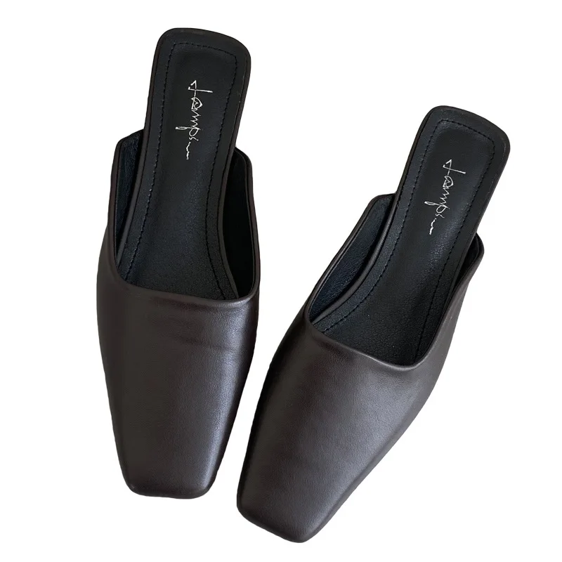 Spring 2021 Summer New Slippers Outdoor Wear Fashionable All-Match Square Toe Low-Cut Closed Toe Half Slippers
Spring 2021 Summer New Slippers Outdoor Wear Fashionable All-Match Square Toe Low-Cut Closed Toe Half Slippers