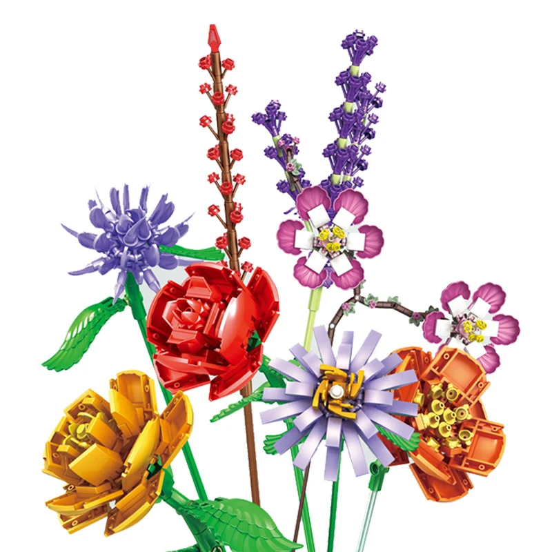 663pcs Art Series Flower Bouquet Building Blocks IDEAS Rose Lavender Decor Bricks Set Models Kids DIY Toys Children Gifts
663pcs Art Series Flower Bouquet Building Blocks IDEAS Rose Lavender Decor Bricks Set Models Kids DIY Toys Children Gifts