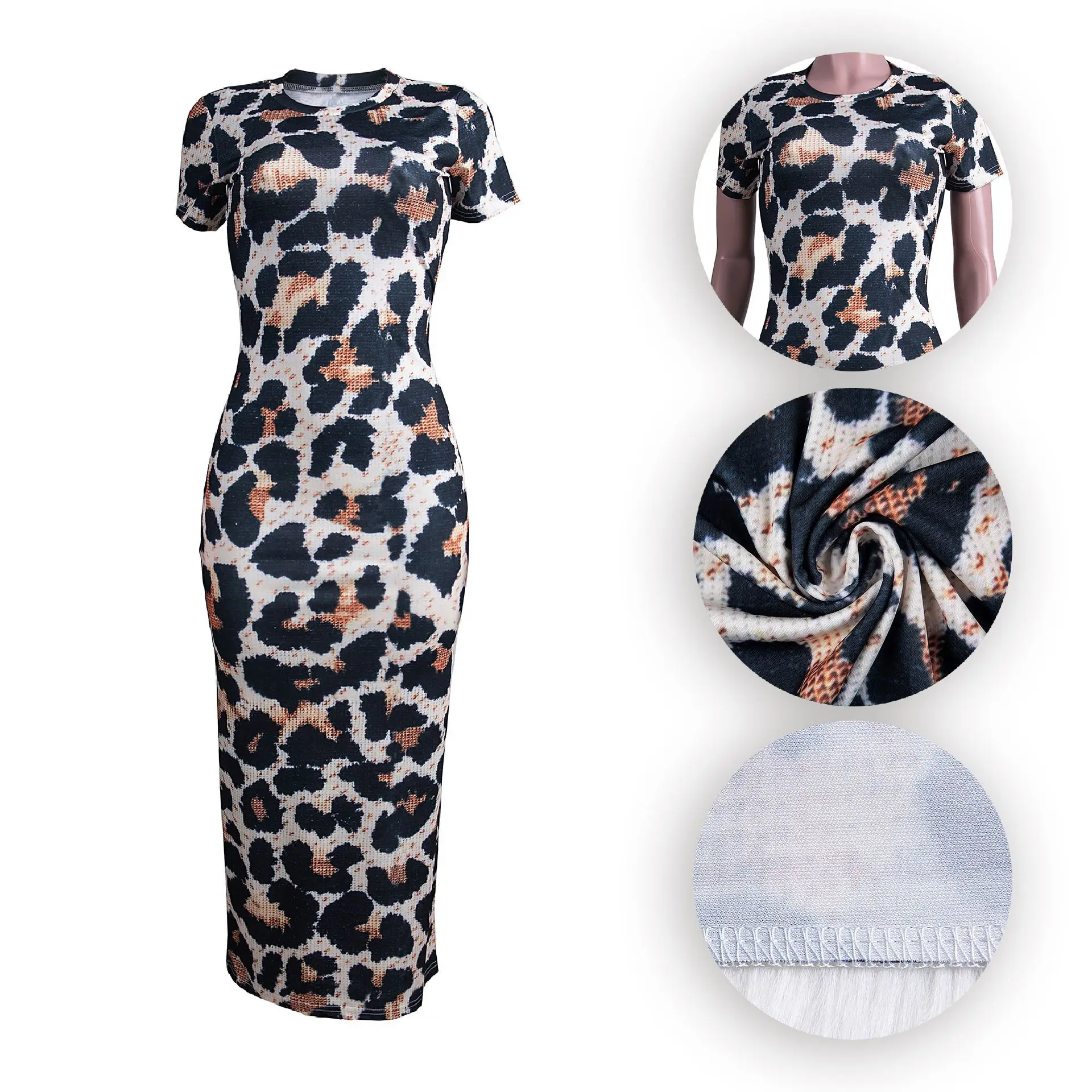 Women Dress Classic Leopard Print Short Sleeve Dress Sexy Fashion Casual Vestido Feminino Long Robe Women Vestir Donsignet
Women Dress Classic Leopard Print Short Sleeve Dress Sexy Fashion Casual Vestido Feminino Long Robe Women Vestir Donsignet