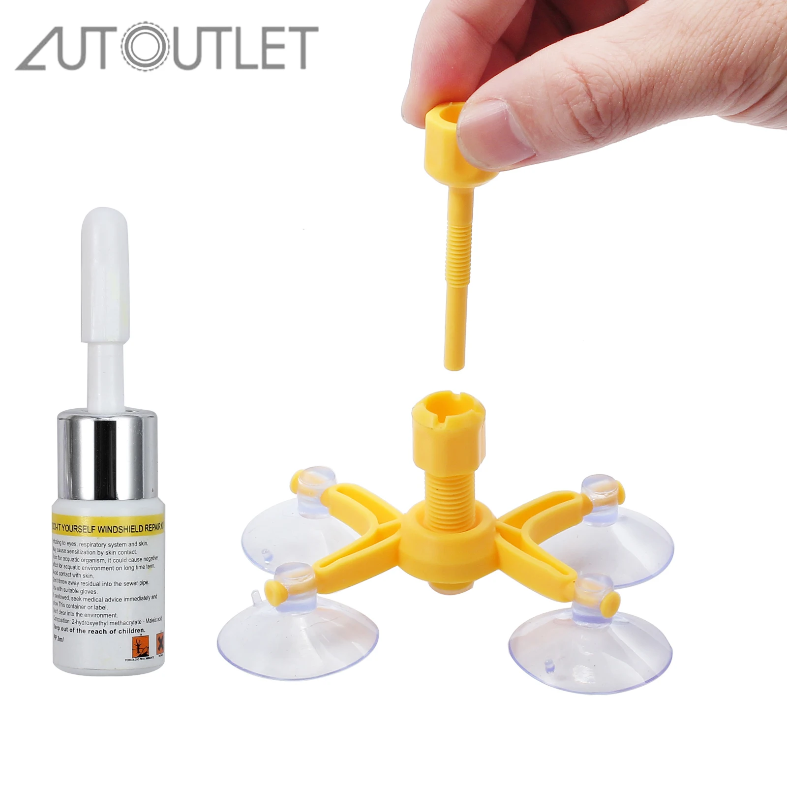 AUTOUTLET Car Windshield Repair Kit Quick Fix Auto Cracked Glass Windscreen Resin Sealer DIY Motorbike Window Screen Polishing
AUTOUTLET Car Windshield Repair Kit Quick Fix Auto Cracked Glass Windscreen Resin Sealer DIY Motorbike Window Screen Polishing