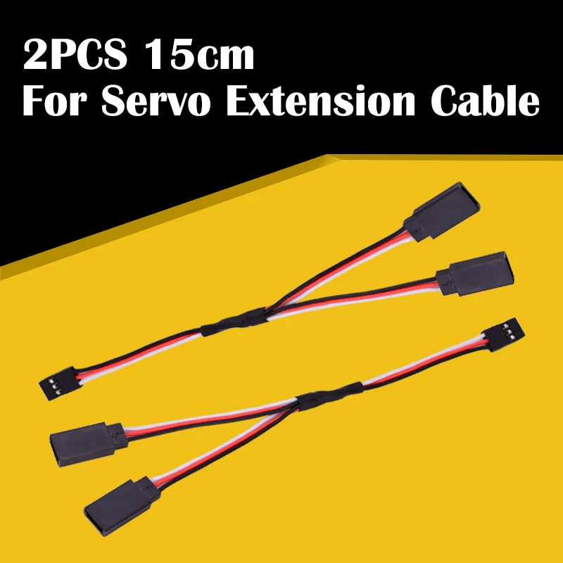 Good Quality 2PCS 15cm 150mm RC Servo Extension Y Wire Cable for JR Futaba RC Car Helicopter Model Receiver
Good Quality 2PCS 15cm 150mm RC Servo Extension Y Wire Cable for JR Futaba RC Car Helicopter Model Receiver