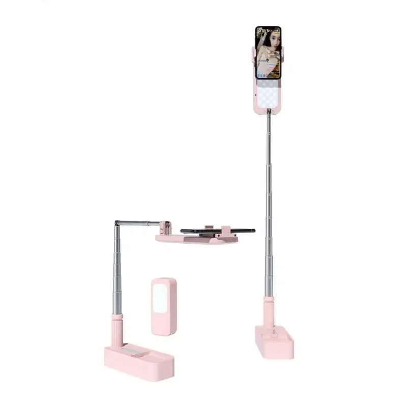Portable Phone Holder Stand With Wireless Dimmable LED Selfie Fill Light Lamp Foldable Remote Control For Live Video Streaming
Portable Phone Holder Stand With Wireless Dimmable LED Selfie Fill Light Lamp Foldable Remote Control For Live Video Streaming