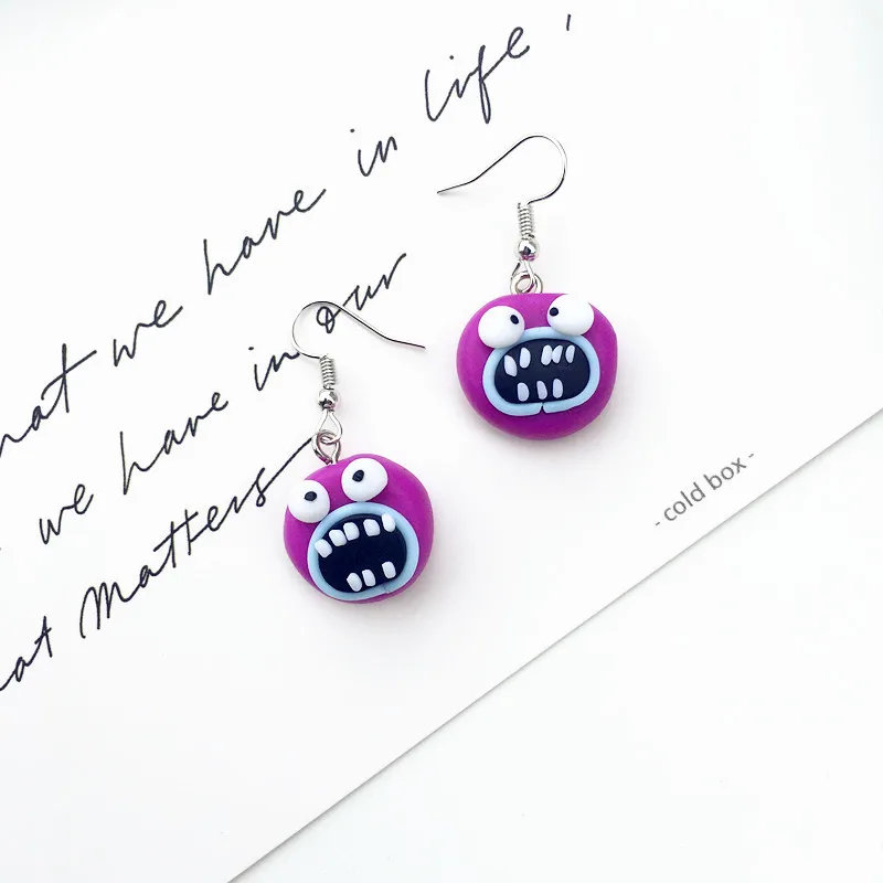 Unusual earrings black friday sale 2021 jewelry cute funny Mini purple monster funny cartoon earrings for women 2021 trend 
Unusual earrings black friday sale 2021 jewelry cute funny Mini purple monster funny cartoon earrings for women 2021 trend