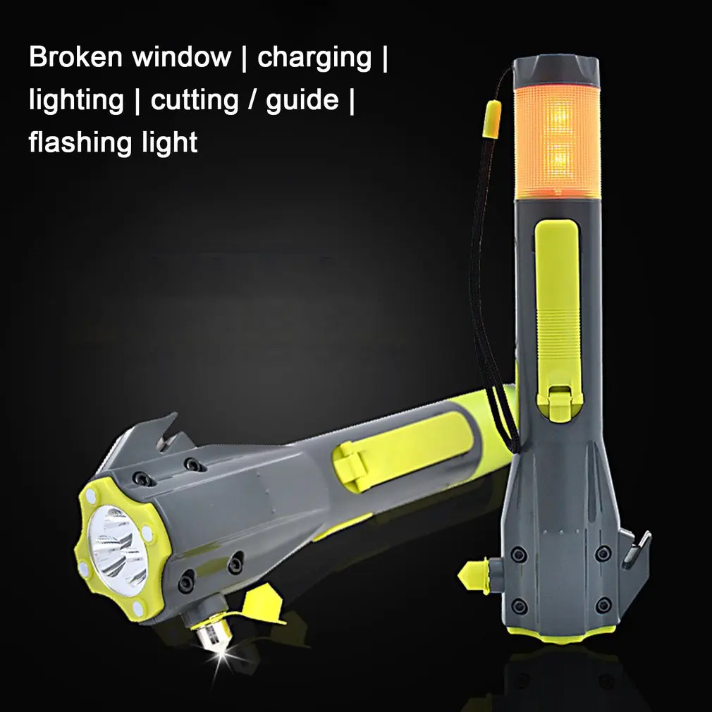 Six-in-one Multi-function Safe Hammer Flashlight Charging Treasure Outdoor Emergency Rescue Window-breaking Hammer
Six-in-one Multi-function Safe Hammer Flashlight Charging Treasure Outdoor Emergency Rescue Window-breaking Hammer