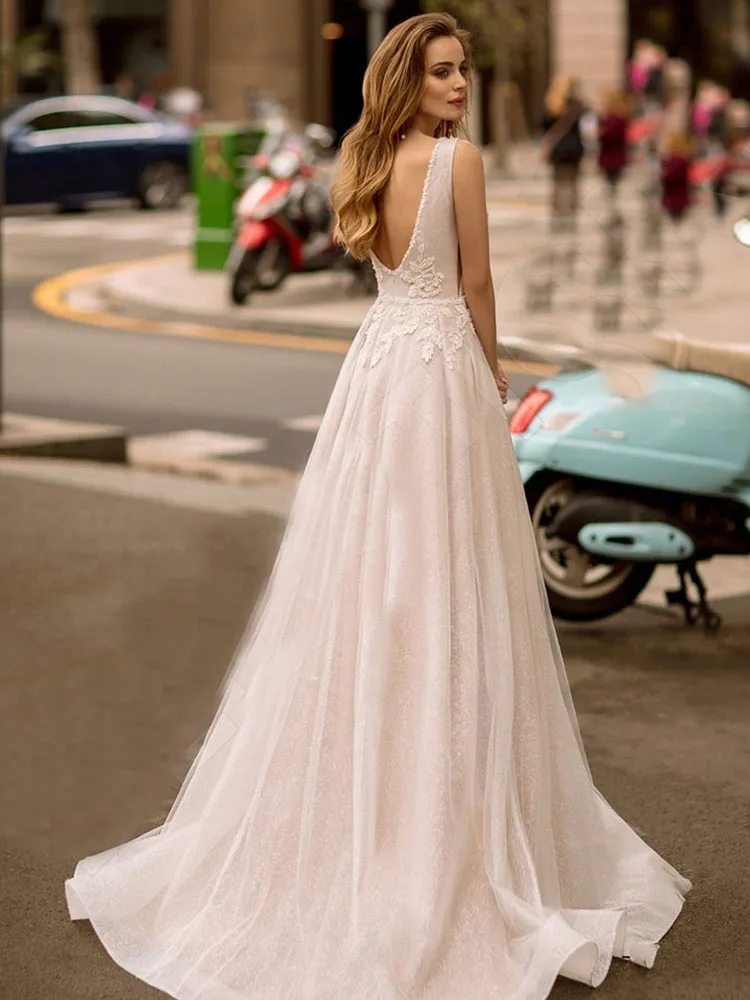 Hi Shy Bride New simple wedding dress backless sleeveless design chiffon lace bride dresses princess dress plus size tailor-made
Hi Shy Bride New simple wedding dress backless sleeveless design chiffon lace bride dresses princess dress plus size tailor-made