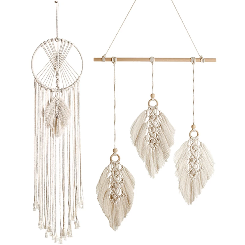 Best DIY Handmade Macrame Tapestry Dreamcatcher,Wall Hanging Home Room Wedding Craft Ornament Decor,2 Pack
Best DIY Handmade Macrame Tapestry Dreamcatcher,Wall Hanging Home Room Wedding Craft Ornament Decor,2 Pack