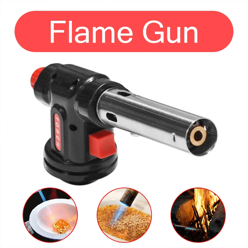 1Pc Welding Soldering Lighter Butane Burner Gas Torch Flamethrower BBQ Tool Camping Multifunction Gun Welding Cutting Drying
1Pc Welding Soldering Lighter Butane Burner Gas Torch Flamethrower BBQ Tool Camping Multifunction Gun Welding Cutting Drying