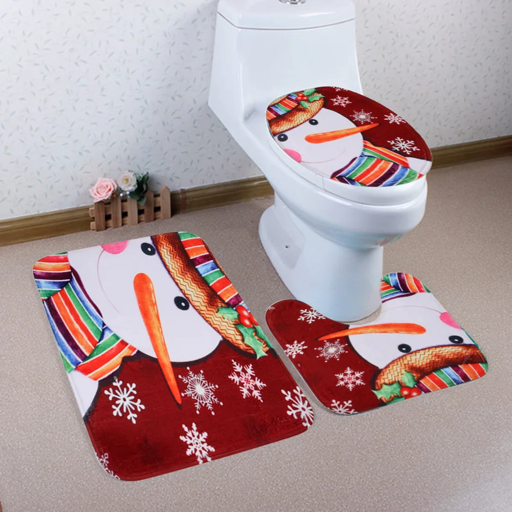 Christmas Bath Mat WC Toilet Seat Cover Toilet Mat Toilet Seat Warmer Tapas Wc Mat Decoration Cuvette Christmas Bathroom Commode
Christmas Bath Mat WC Toilet Seat Cover Toilet Mat Toilet Seat Warmer Tapas Wc Mat Decoration Cuvette Christmas Bathroom Commode