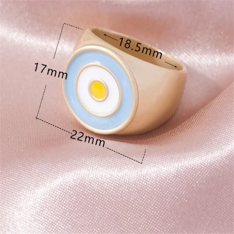 Evil Eye Ring Gold Round Eye Enamel Thick Ring Size 8 Luxury Spring Fine Jewelry White Black Blue Red Colorful Women Gift
Evil Eye Ring Gold Round Eye Enamel Thick Ring Size 8 Luxury Spring Fine Jewelry White Black Blue Red Colorful Women Gift