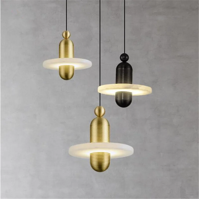 Nordic bedside chandelier modern minimalist bedroom lamp restaurant dining room art lamp bar single head Marble copper lighting
Nordic bedside chandelier modern minimalist bedroom lamp restaurant dining room art lamp bar single head Marble copper lighting