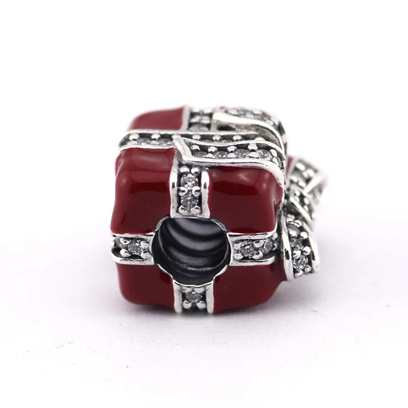 Clear CZ & Red Enamel Gift Box Shape Beads for Silver 925 Original Charms Bracelets DIY Findings Silver Beads for Jewelry Making
Clear CZ & Red Enamel Gift Box Shape Beads for Silver 925 Original Charms Bracelets DIY Findings Silver Beads for Jewelry Making