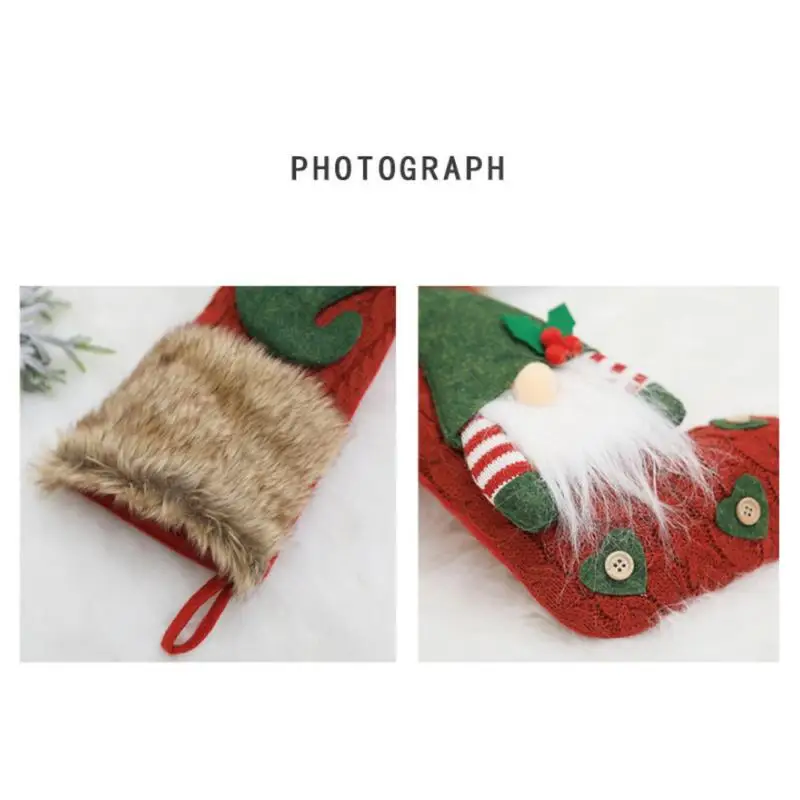 Christmas Decorations Santa Sock Candy Bag Christmas Holiday Gift Bags Knit Socks Xmas Tree Ornaments Stocking Gift Bag #2
Christmas Decorations Santa Sock Candy Bag Christmas Holiday Gift Bags Knit Socks Xmas Tree Ornaments Stocking Gift Bag #2