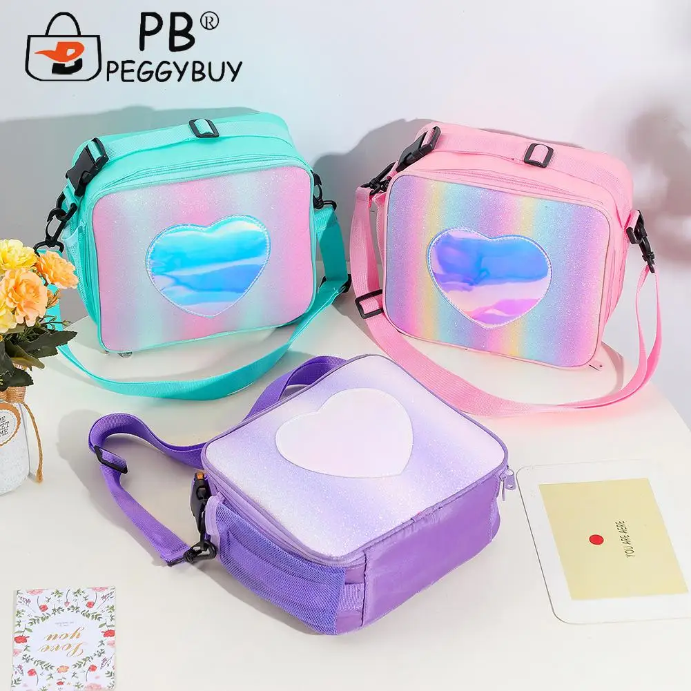 Women Laser Messenger Bag Cute Heart Pattern Patchwork Design Shoulder Bags Lunch Handbags Outdoor Picnic Supplies
Women Laser Messenger Bag Cute Heart Pattern Patchwork Design Shoulder Bags Lunch Handbags Outdoor Picnic Supplies