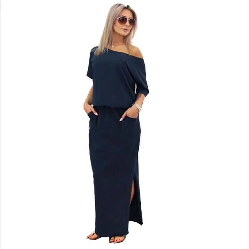 Sexy Summer Women Boho Maxi Dress Short Sleeve Side Split Dress Loose Off Shoulder Evening Party Dress Long Beach Robe Vestidos
Sexy Summer Women Boho Maxi Dress Short Sleeve Side Split Dress Loose Off Shoulder Evening Party Dress Long Beach Robe Vestidos