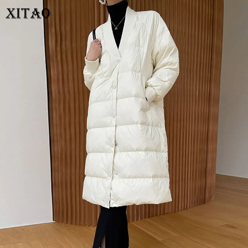 XITAO Solid Single Breasted Down Coats Women Korea 2021 Winter New Personality Fashion Loose Full Sleeve Down Coats LDS0022
XITAO Solid Single Breasted Down Coats Women Korea 2021 Winter New Personality Fashion Loose Full Sleeve Down Coats LDS0022
