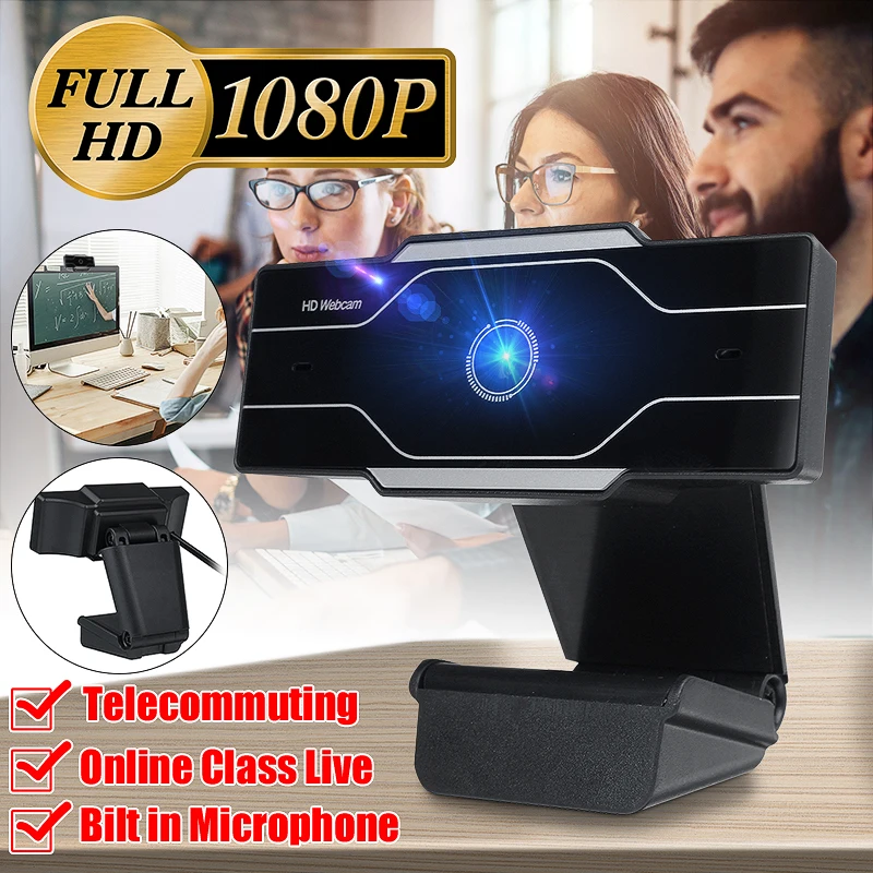 Веб-камера 1080P Full HD веб-Камера Встроенный микрофон поворотный разъем USB веб-камера для компьютера, ноутбука, настольного компьютера
Веб-камера 1080P Full HD веб-Камера Встроенный микрофон поворотный разъем USB веб-камера для компьютера, ноутбука, настольного компьютера