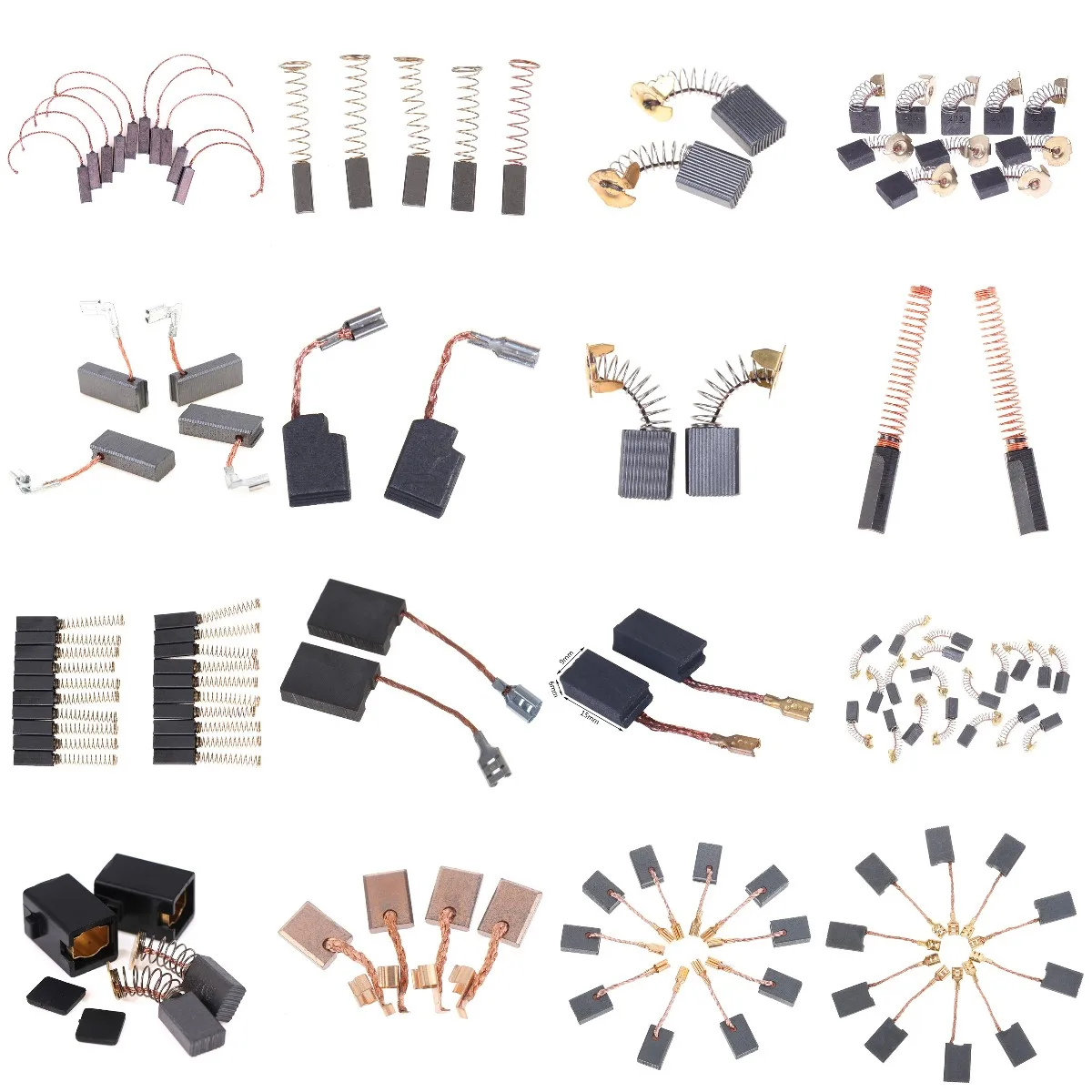 20/10/4/5/1Pcs Power Tool Carbon Brushes Electric Hammer Angle Grinder Graphite Brush Replacement For Motors Dremel Rotary Tool 
20/10/4/5/1Pcs Power Tool Carbon Brushes Electric Hammer Angle Grinder Graphite Brush Replacement For Motors Dremel Rotary Tool