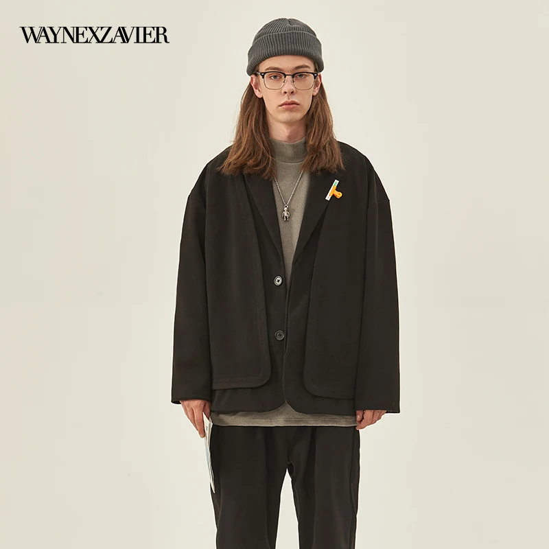 WAYNEXZAVIER 2021Autumn Winter Casual Men Blazers Single Breasted Loose Oversize Suit Male Thick Tide Design Fashion Suit Jacket
WAYNEXZAVIER 2021Autumn Winter Casual Men Blazers Single Breasted Loose Oversize Suit Male Thick Tide Design Fashion Suit Jacket