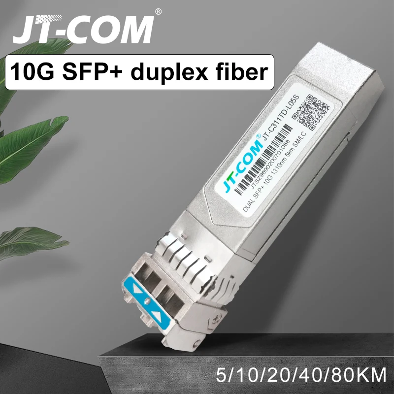 10G SFP+ duplex LC SFP Module Single Mode 2~80km Optical Fiber Module 1310nm with Cisco/Mikrotik/Huawei Switch Full Compatible 
10G SFP+ duplex LC SFP Module Single Mode 2~80km Optical Fiber Module 1310nm with Cisco/Mikrotik/Huawei Switch Full Compatible