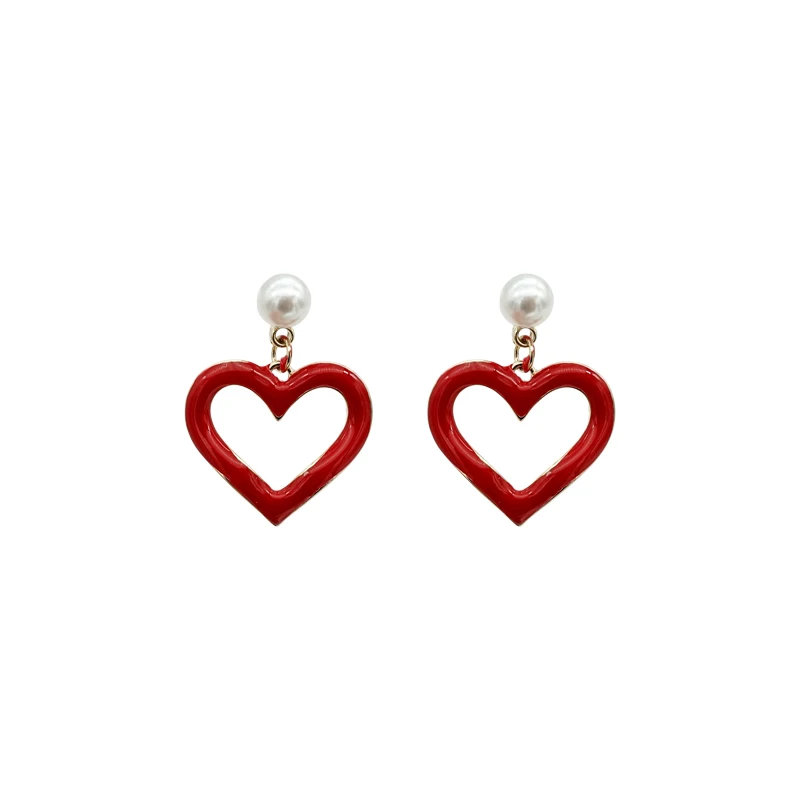 Red Love Earrings Suitable for New Year's Day Festive Style 2020 New Trendy Earrings Female Ear Rings Korean Personality 
Red Love Earrings Suitable for New Year's Day Festive Style 2020 New Trendy Earrings Female Ear Rings Korean Personality