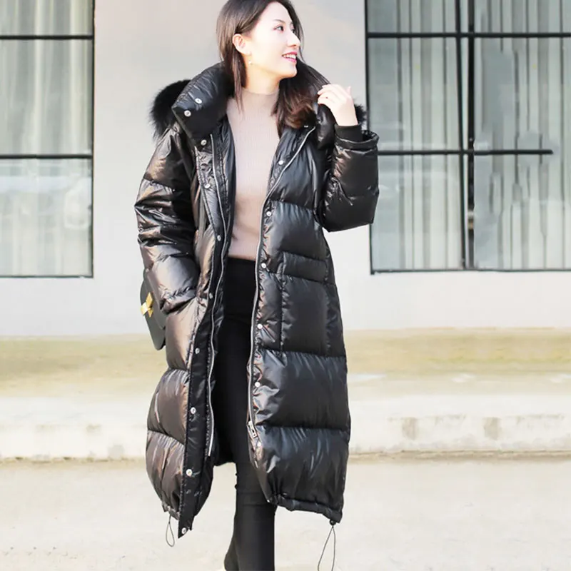2021 Women's Winter Down Jacket Long Over With Large Fur Collar Puffer Outwear Thickened Warm Loose Lengthened Coat Ladies Parka
2021 Women's Winter Down Jacket Long Over With Large Fur Collar Puffer Outwear Thickened Warm Loose Lengthened Coat Ladies Parka