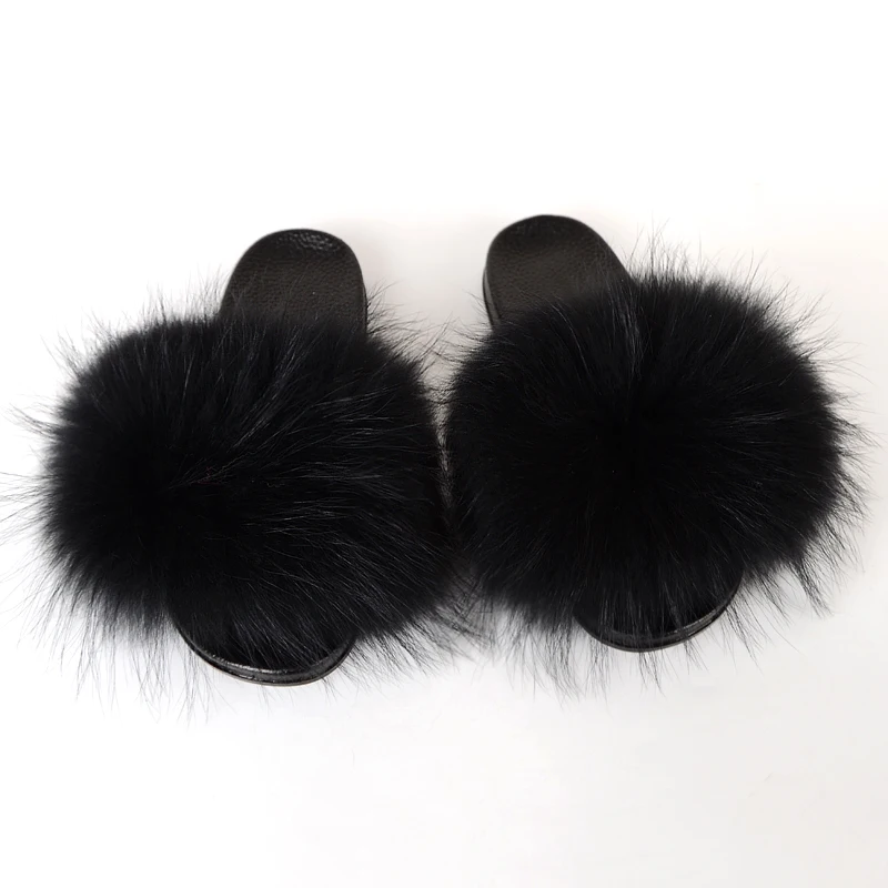 Fur Slippers Slides for Women Open Toe Real Whole Raccoon Fox Fur Slippers House Slides Outdoor Party Fashion
Fur Slippers Slides for Women Open Toe Real Whole Raccoon Fox Fur Slippers House Slides Outdoor Party Fashion