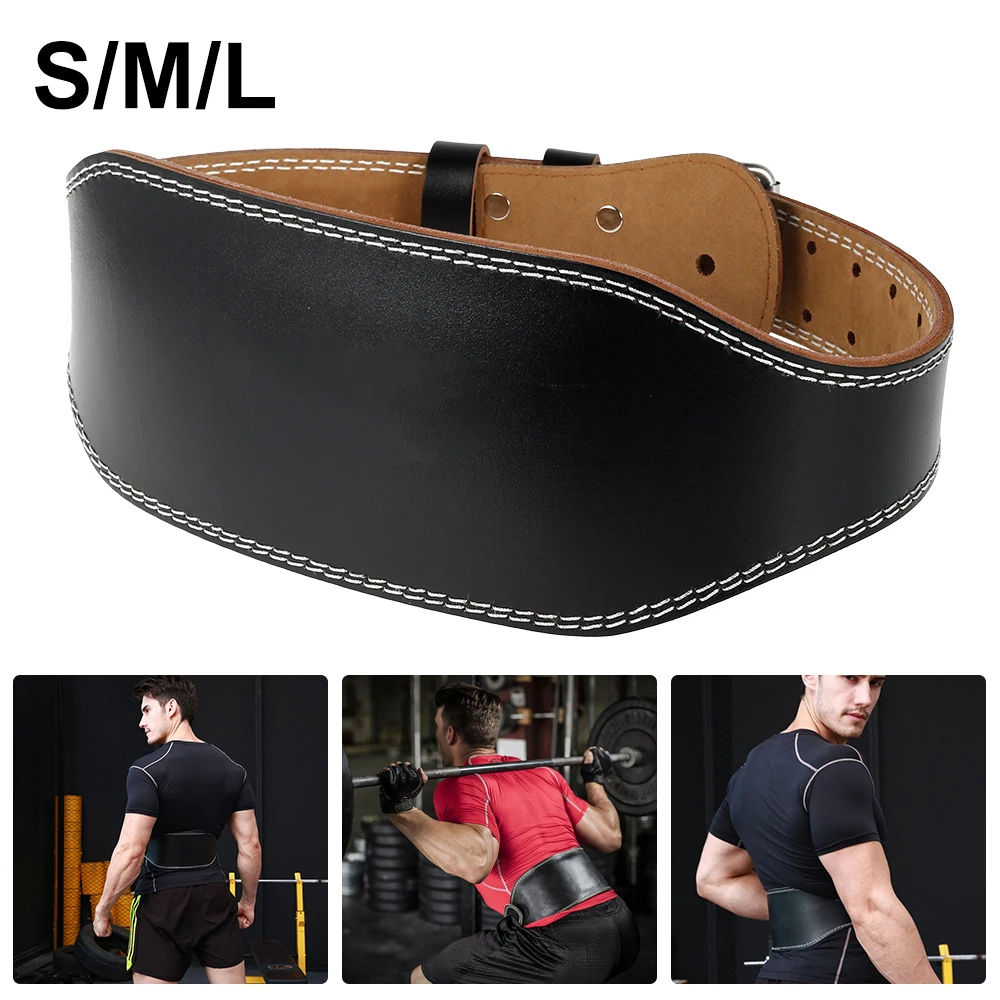 Black Weight Lifting Belt Adjustable Sports Leather Belt Training Belt Single Prong Powerlifting Belt Wide Padded Gym Belt S/M/L
Black Weight Lifting Belt Adjustable Sports Leather Belt Training Belt Single Prong Powerlifting Belt Wide Padded Gym Belt S/M/L