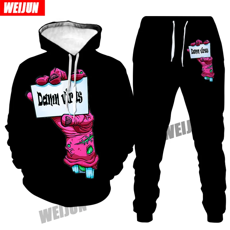 2021 funny and funny pattern solid color men's hoodie 3D printing funny hip-hop hoodie suit casual street men's sports two-piece
2021 funny and funny pattern solid color men's hoodie 3D printing funny hip-hop hoodie suit casual street men's sports two-piece