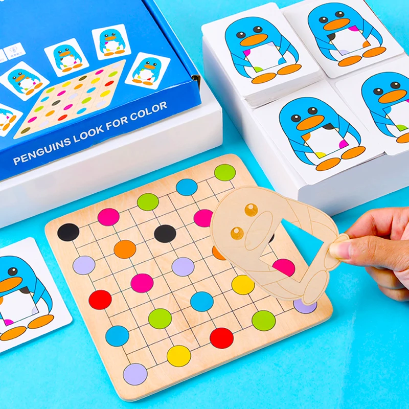 Montessori Wooden Toys Find Four Color Game With Cards Logical Reasoning Observation Training Concentration Kids Educational Toy
Montessori Wooden Toys Find Four Color Game With Cards Logical Reasoning Observation Training Concentration Kids Educational Toy