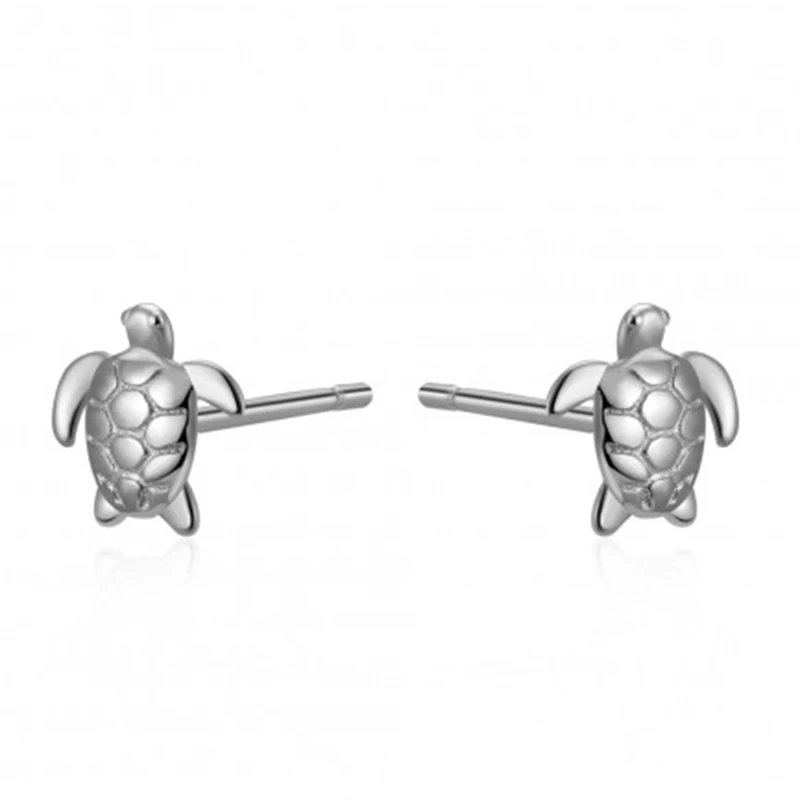 925 Sterling Silver Mini Turtle Personality Stud Earrings For Women Pendientes Zircon Diamond Earings Jewelry
925 Sterling Silver Mini Turtle Personality Stud Earrings For Women Pendientes Zircon Diamond Earings Jewelry