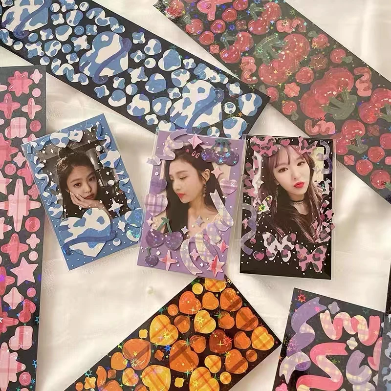 2pcs/lot Kawaii Plaid Ribbon Stickers Laser Bling DIY Scrapbook Stickers Decoration Journal Diary Album Photo Frame Stationery
2pcs/lot Kawaii Plaid Ribbon Stickers Laser Bling DIY Scrapbook Stickers Decoration Journal Diary Album Photo Frame Stationery