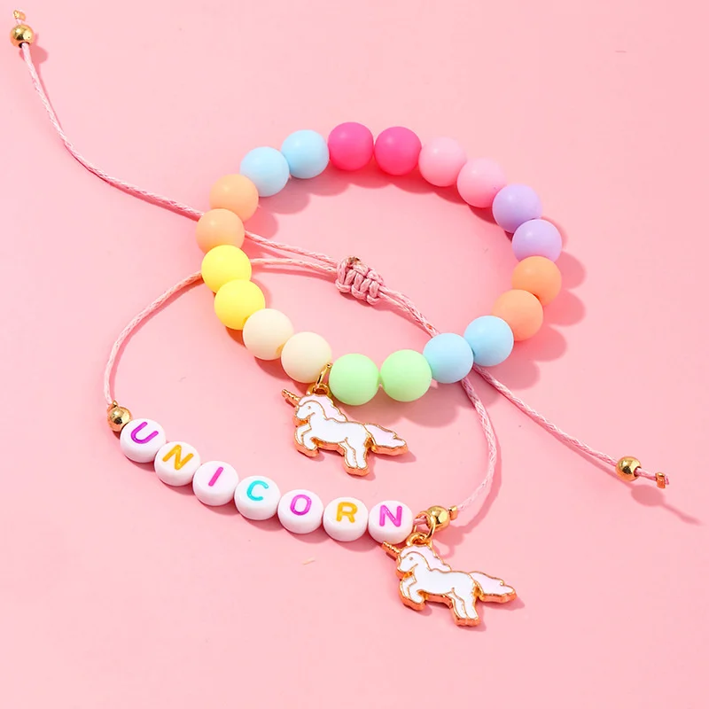 2pcs Letter Beads Bracelet Friendship Charm Pendant Bracelet For Girls Colorful Fashion Jewelry Accessories For Kids Gift Trendy
2pcs Letter Beads Bracelet Friendship Charm Pendant Bracelet For Girls Colorful Fashion Jewelry Accessories For Kids Gift Trendy