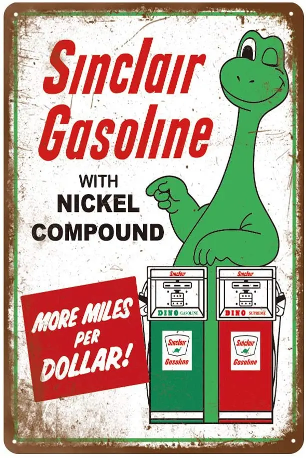 Reproduction Vintage Tin Sign Sinclair Gas Oil Car Metal Signs for Garage Man Cave Bar Retro Wall Decor 8x12 Inches
Reproduction Vintage Tin Sign Sinclair Gas Oil Car Metal Signs for Garage Man Cave Bar Retro Wall Decor 8x12 Inches