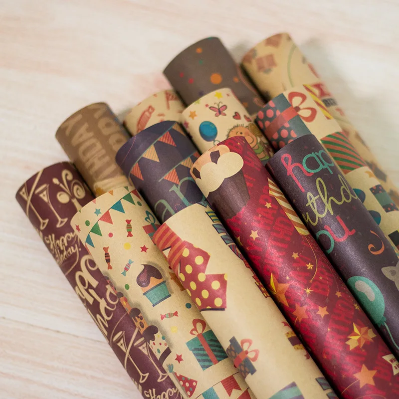 10pcs 70*50cm Kraft Paper Birthday Gift Wrapping Paper Thicken Poster Wrapping Package Kawaii Cartoon Home Party Decoration
10pcs 70*50cm Kraft Paper Birthday Gift Wrapping Paper Thicken Poster Wrapping Package Kawaii Cartoon Home Party Decoration