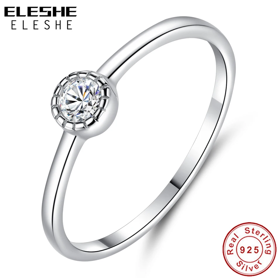 Exquisite Crystal Fashion Ring 100% 925 Sterling Silver Zircon Round Rings For Women Wedding Anniversary Jewelry
Exquisite Crystal Fashion Ring 100% 925 Sterling Silver Zircon Round Rings For Women Wedding Anniversary Jewelry