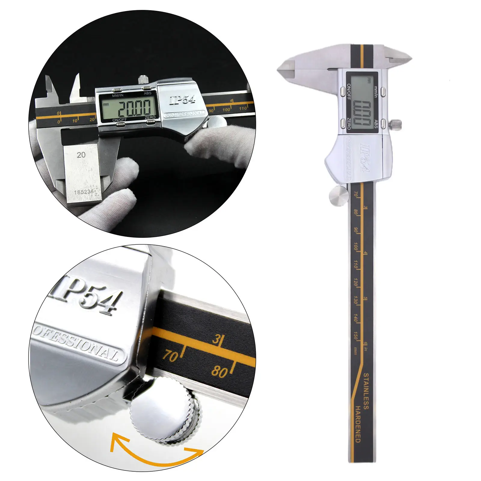 Electronic Digital Caliper Metal Large LCD Screen Inch/Millimeter Conversions Micrometer Measuring Tool
Electronic Digital Caliper Metal Large LCD Screen Inch/Millimeter Conversions Micrometer Measuring Tool