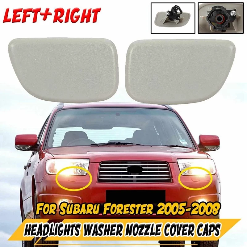 Car Fornt Headlights Head Light Washer Nozzle Cover Caps for Subaru Forester 2005-2008 86636SA230WG 86636SA240WG ABS
Car Fornt Headlights Head Light Washer Nozzle Cover Caps for Subaru Forester 2005-2008 86636SA230WG 86636SA240WG ABS