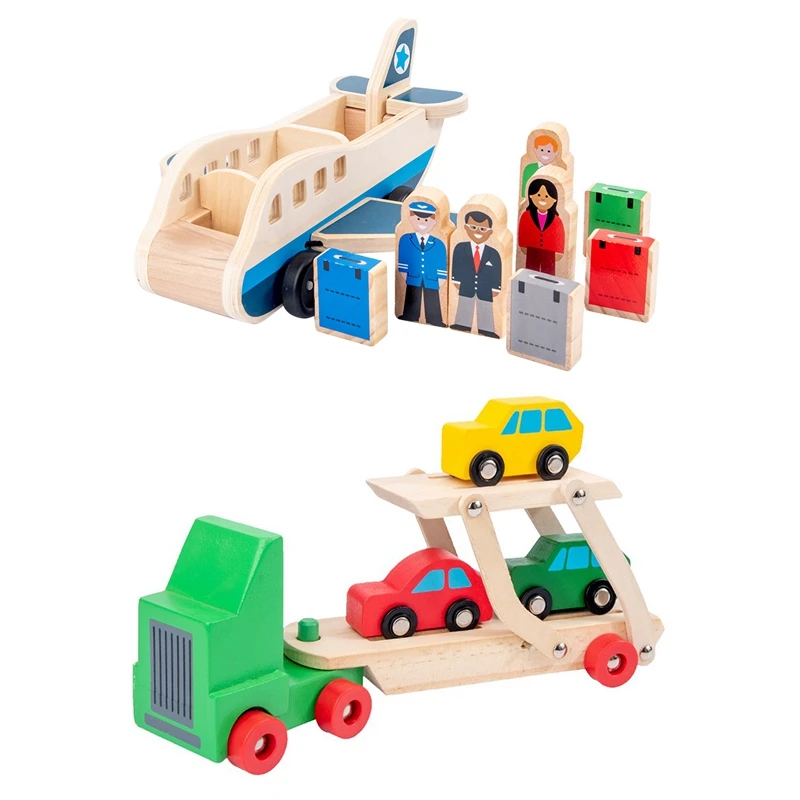Wooden Double-Decker Transport Set Simulation Model Toys Kids Educational Toy Gifts
Wooden Double-Decker Transport Set Simulation Model Toys Kids Educational Toy Gifts