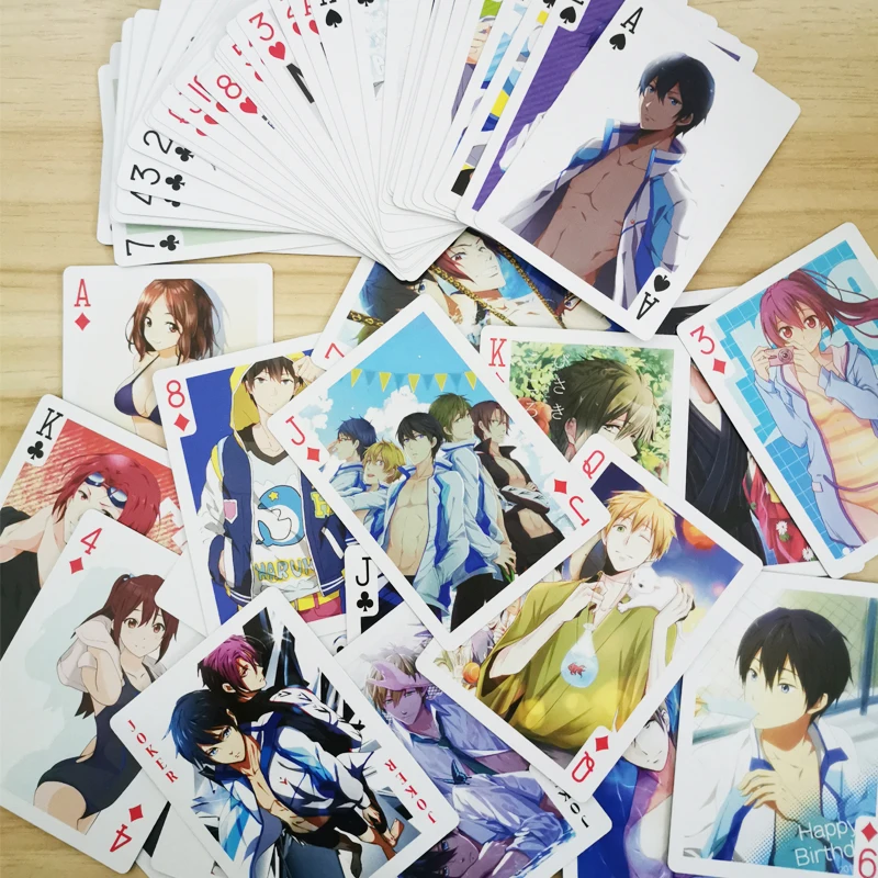 Аниме бесплатно! Карты для покера игрушка Nanase Харука Тачибана Макото косплей