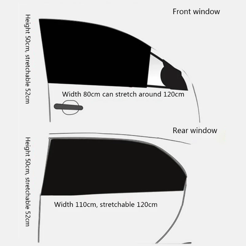 P82B Universal Front and Rear Sun Shade for Car Window Breathable UV Protection Curtain Compatible with Most Cars
P82B Universal Front and Rear Sun Shade for Car Window Breathable UV Protection Curtain Compatible with Most Cars
