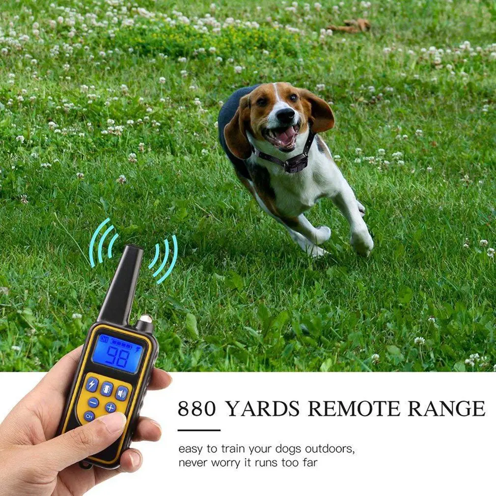 Electric Dog Training Collar Pet Remote Control Waterproof Rechargeable w/ LCD Display for All Size Shock Vibration Sound 880
Electric Dog Training Collar Pet Remote Control Waterproof Rechargeable w/ LCD Display for All Size Shock Vibration Sound 880
