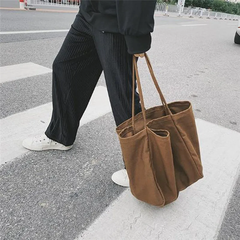 Women Big Canvas Shopping Bag Reusable Soild Extra Large Tote Grocery Bag Eco Environmental Shopper Shoulder Bags For Young Girl
Women Big Canvas Shopping Bag Reusable Soild Extra Large Tote Grocery Bag Eco Environmental Shopper Shoulder Bags For Young Girl