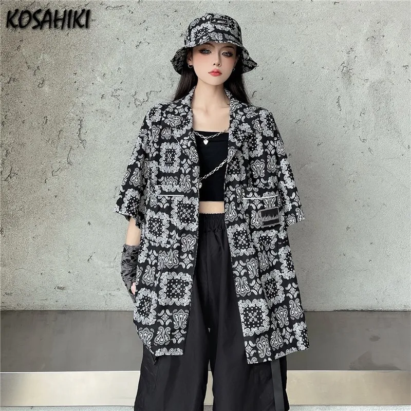 KOSAHIKI Vintage Shirt Women Print Fashion Women Shirts Korean Style Harajuku Shirt Streetwear Summer 2021 Loose Blusas
KOSAHIKI Vintage Shirt Women Print Fashion Women Shirts Korean Style Harajuku Shirt Streetwear Summer 2021 Loose Blusas