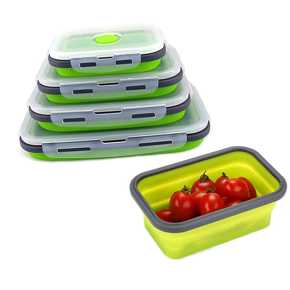 Folding Silicone Bento Lunch Box Food Grade Portable Dinnerware Meal Home Kitchen Outdoor Food Storage Containers Box
Folding Silicone Bento Lunch Box Food Grade Portable Dinnerware Meal Home Kitchen Outdoor Food Storage Containers Box