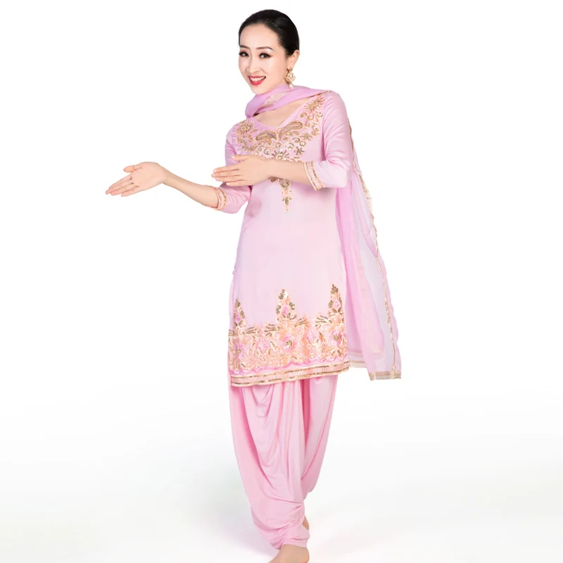 Фото Традиционная индийская танцевальная одежда для женщин Повседневное платье